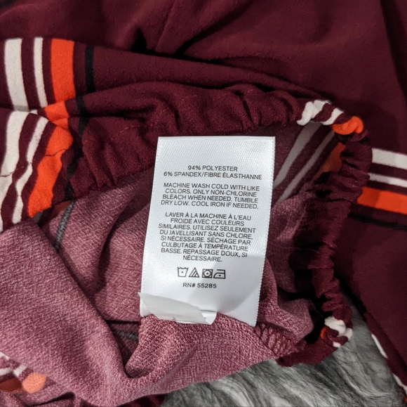 NWOT Express striped cropped v-neck blouse - Picture 5 of 7